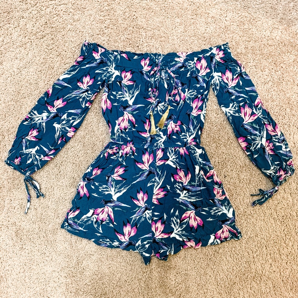 Xhilaration Floral Jumpsuit